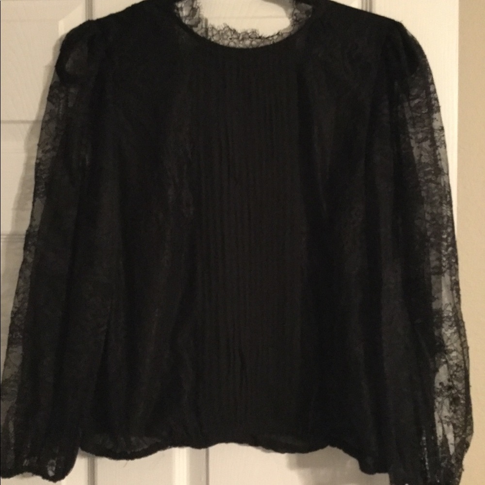 Alice Olivia Chantilly Lace Top - Picture 1 of 3